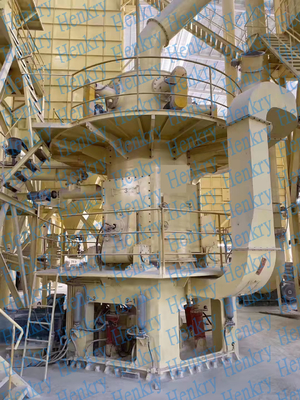 Calcium Carbonate Ultrafine Vertical Grinding Mill With 3 Rollers And 5 Motor Classifiers